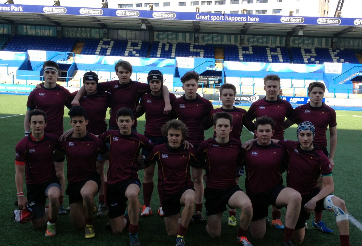 Cathedral School U16 Rugby team win Cardiff Schools Cup