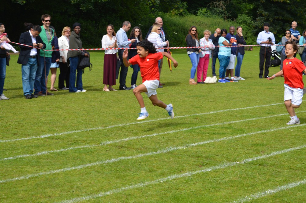 The sun shines for Infant Sports Day