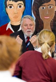 Terry Waite CBE inaugurates new art studios