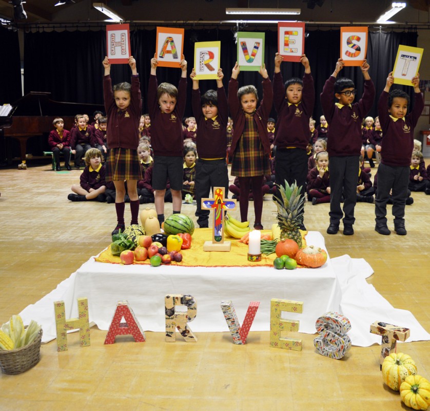 Infants celebrate Harvest