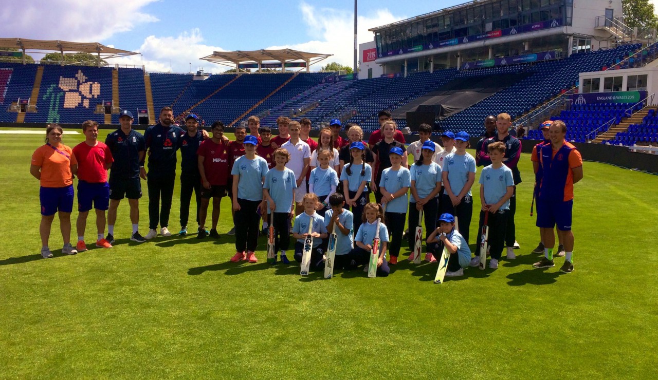 CSL trains with the England Cricket Team