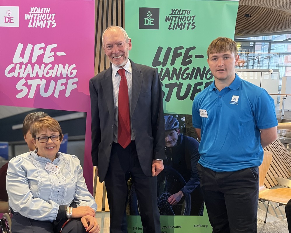 DofE Ambassadors at the Senedd