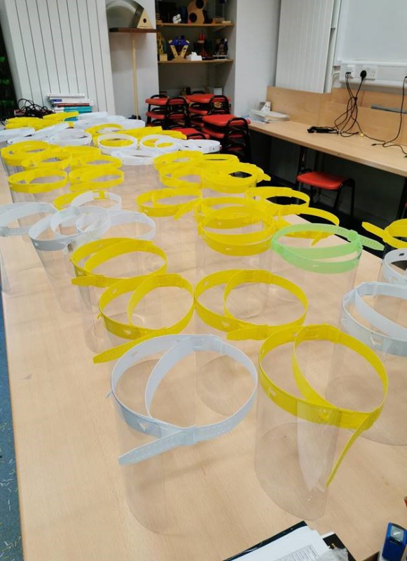 DT Department Makes Visors