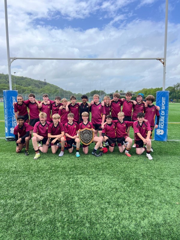 U13 Cardiff Rugby Schools plate winners